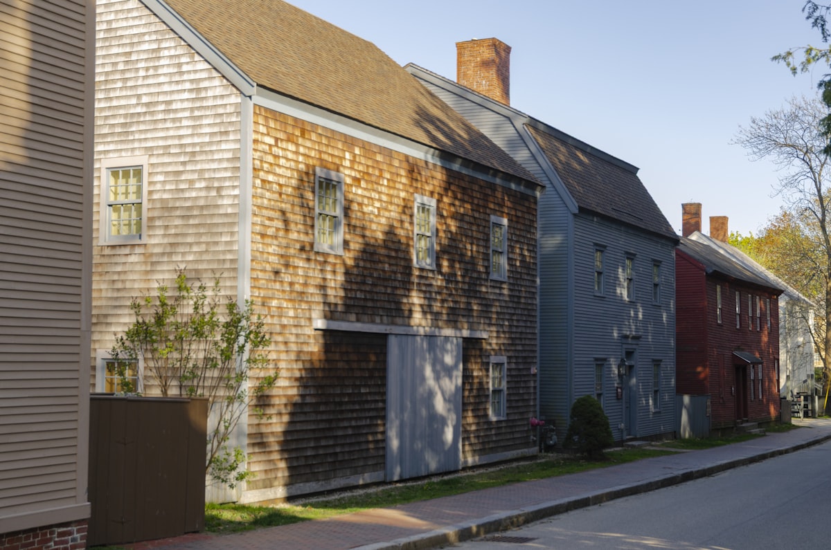 A historic New England neighborhood street